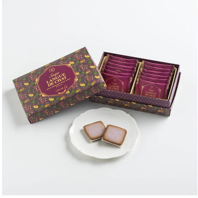 이시야제과 사쿠 랑그드샤 북해도와인 12장입, 1세트, 231g