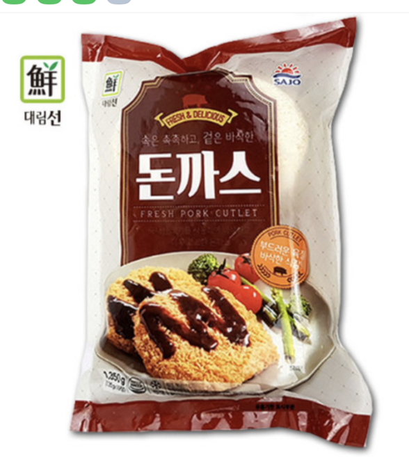 대림 돈까스 1.35kg, 5개