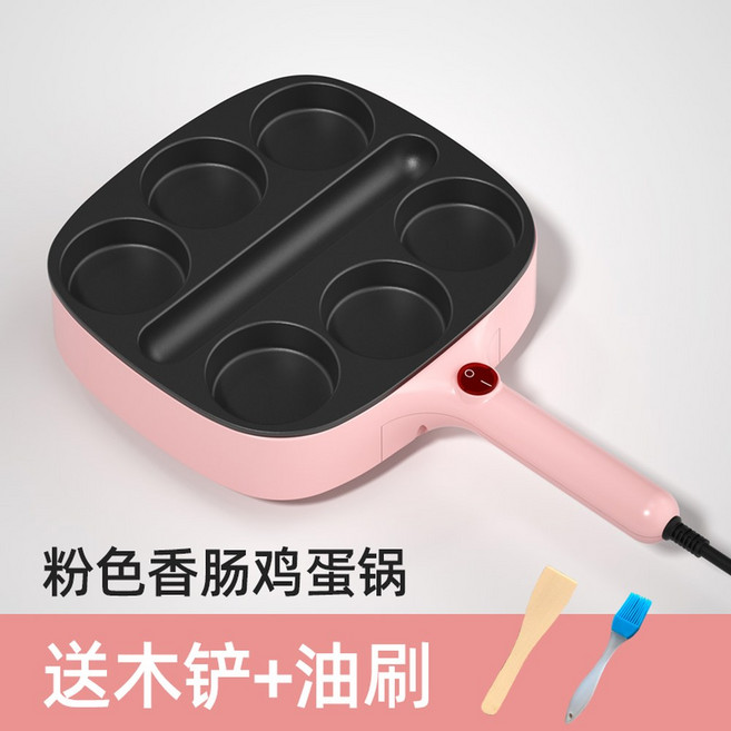 계란후라이 전기 오믈렛 달걀 구이팬 후라이팬 에그팬 2구, [매력적인 팬] 3in1 소시지 냄비, 1개
