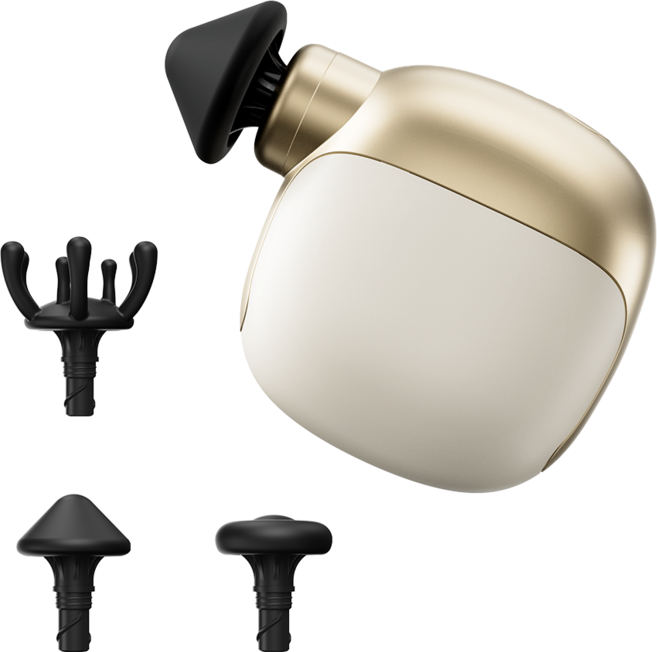 NICESUN 포켓형 초경량 휴대용 무선 미니 전동 마사지건 180g P6, 흰색