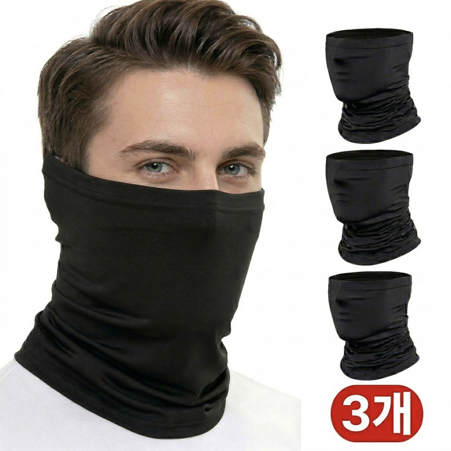 노베라 자외선 차단 스포츠 쿨 마스크 3개