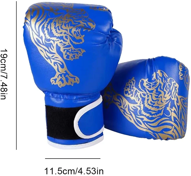 글러브 및 성인용 복싱 장갑 가라테 펀치 태권도 격투 손 스파링 스포츠 용품 1 쌍, [06] Children Blue