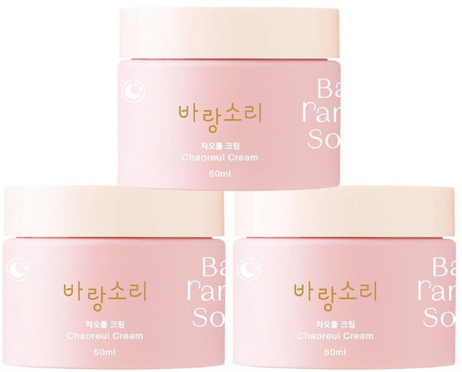 [바랑소리 차오를 크림] 촉촉 탄탄한 수분가득 영양가득 주름개선 미백 보습 크림, 3개, 50ml