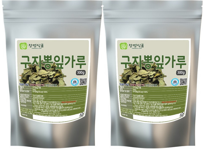 구지뽕잎 꾸지뽕잎 가루 분말, 300g, 2개