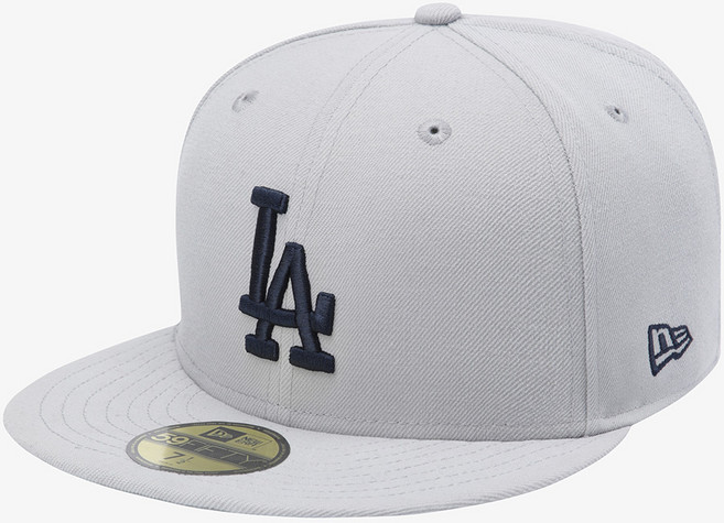 뉴에라 NEW ERA 공용 LA 다저스 베이직 피티드캡 돌핀 그레이 15131702 488531, 714(57.7cm)