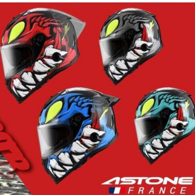ASTONE GTB800 AO26 雙D扣 全罩式 安全帽, 紅色,2XL(61-62)