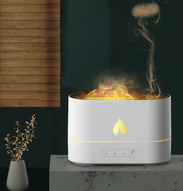 화로불 불멍 가습기 V20 대용량 미니가습기 USB 가습기, 블랙