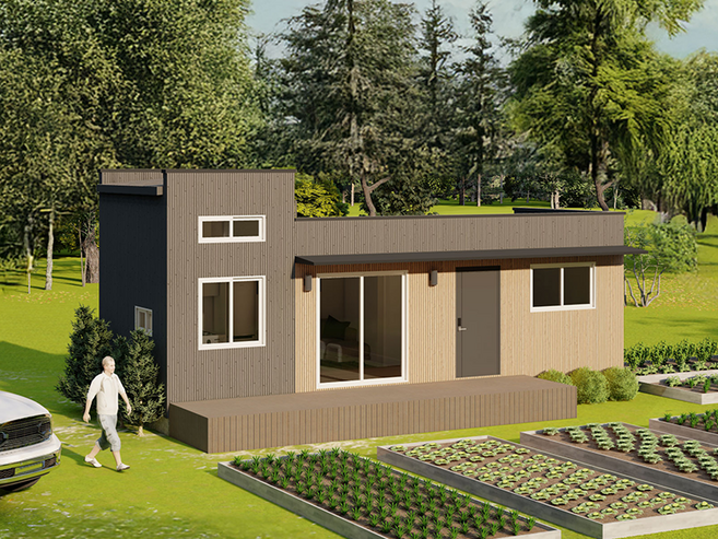 [하루홈] 체류형쉼터 더 휴_B(다락1) 모듈러주택 농막 10평형 소형주택