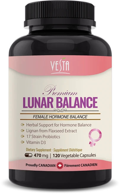 [캐나다본사 빠른직구] 베스타 루나밸런스 여성 호르몬 균형 에스트로겐 우세 조절 생리불순 PMS 증상 생리통 영양제 120캡슐, 1개, 120정 - 쿠팡