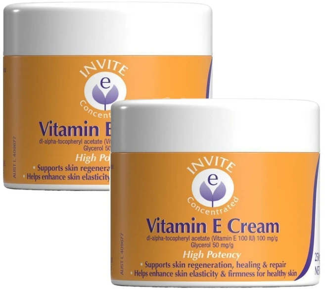 호주 인바이트 비타민 E 크림 Invite E Vitamin E Cream, 2개, 250g - 쿠팡