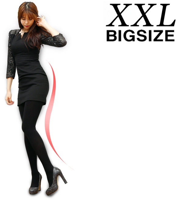 더스타킹 200D 팬티스타킹 빅사이즈 XXL 가을 겨울 스타킹