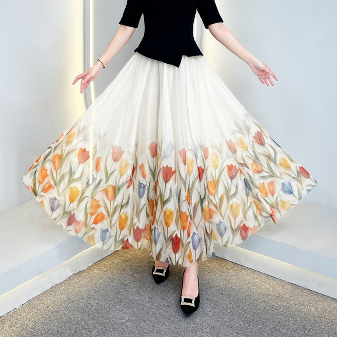 網紗大擺裙 半身裙