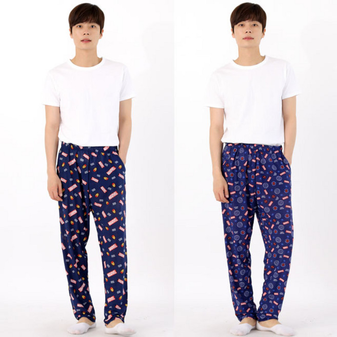 남성 마블 9부 아이스팬츠 쿨팬츠 이지웨어 홈웨어