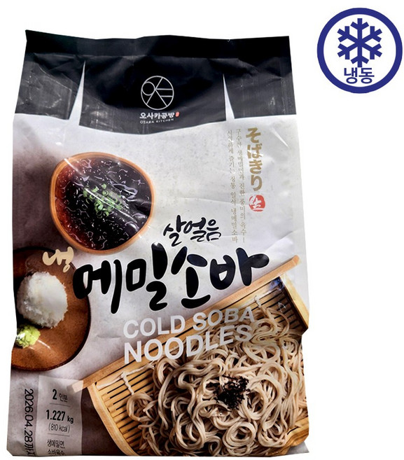 오사카공방 냉메밀 소바, 1개, 1.227kg