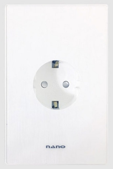 나노전기 스피커 1구 콘센트 화이트, 1개