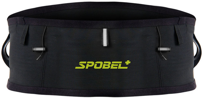 스포벨플러스 스포벨 런닝 러닝 조깅 마라톤 달리기 등산 헬스 해외여행 여권가방 가방 벨트 밴드 핸드폰가방 SPOBEL, 블랙, 1개