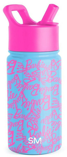 Simple Modern Kids Summit Water Bottle with Straw Lid |Bluey 14oz Stainless Steel Cup Insulated Tu, Mattel: Barbie Cursive
