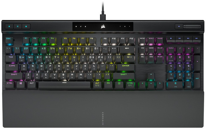 커세어 K70 RGB PRO 게이밍 기계식 유선 일반형 키보드, 블랙, 청축