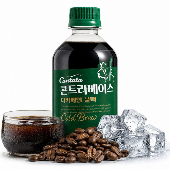 칸타타 콘트라베이스 디카페인 블랙 500ml, 12개