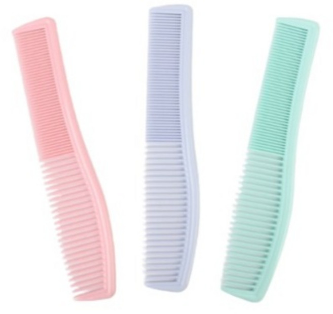 사우나 목욕탕 굵은 일자 머리 빗 양면 헤어 가는 브러쉬, 랜덤 발송, 2개