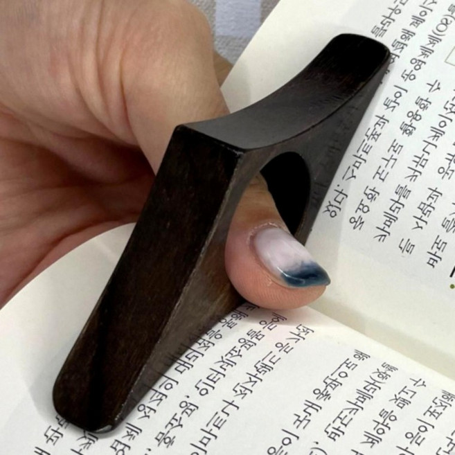 대형 원목 독서링 엄지 책잡이 북스토퍼 북홀더링 북링 우드 고정 북홀더 한손, 1개, 상세페이지 참조