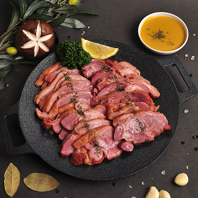 [푸르젠] 무항생제 냉장육사용 오리훈제슬라이스, 4개, 500g