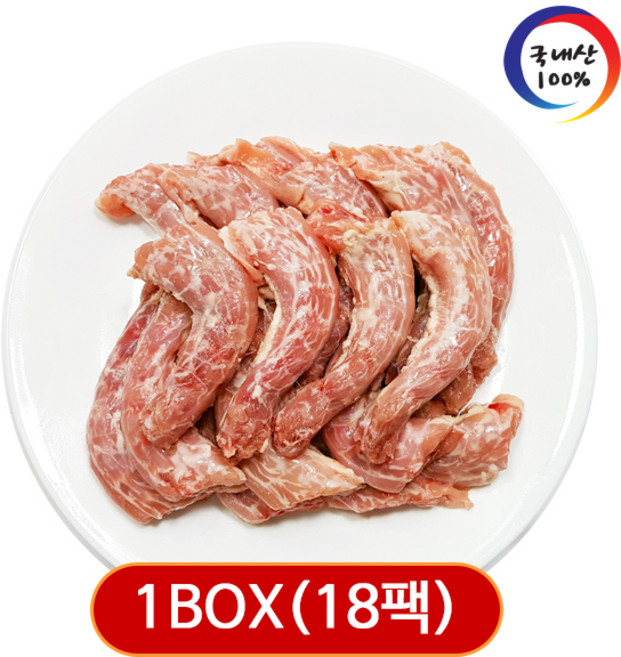 가나안식품 [도매] 닭목뼈 18팩 대용량 업소용 국내산 육수용 닭뼈 도가니, 1kg, 18개