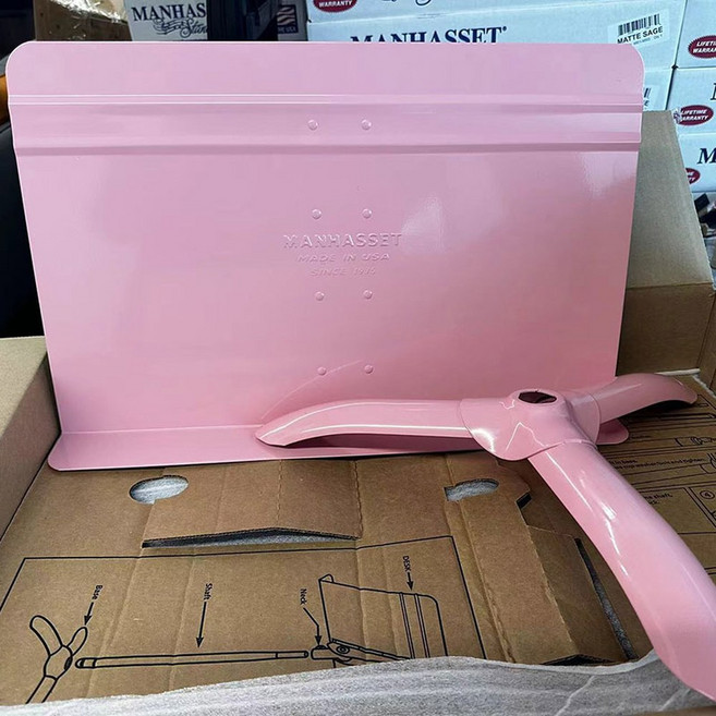 맨하셋 제 접이식 음악스탠드 1100 Ma asset 거치 가방 뮤직 악보받침대, 라이트핑크, 1개