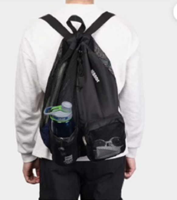 남녀공용 커플 여행 등산 스포츠 공수납 메시 드로스트링 가방 백팩