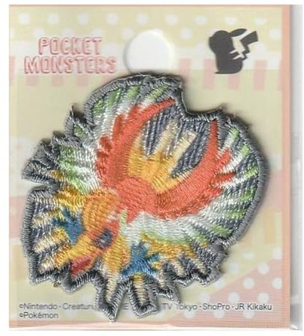 이나가키 패션 포켓몬 와펜 스티커 아이론 접착 양용 호오 POS024