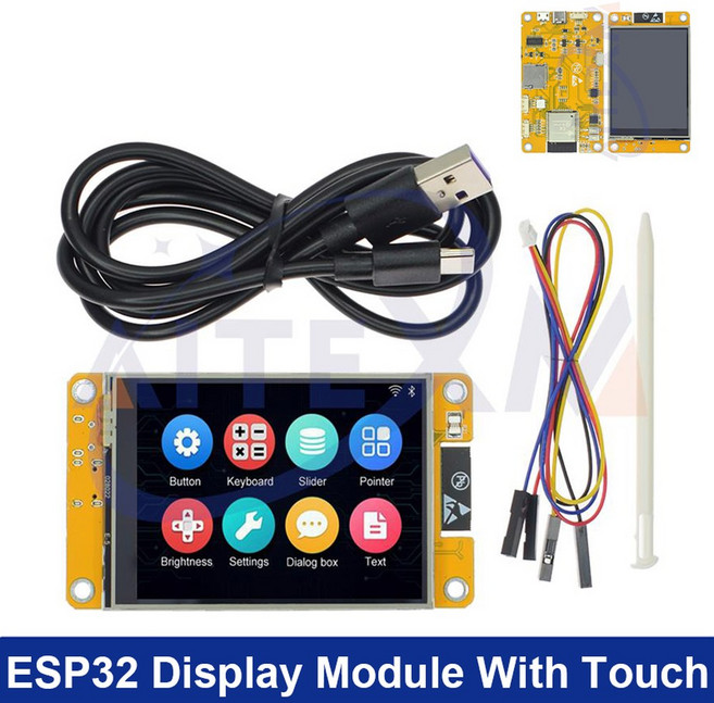 32 LVGL WiFi 블루투스 개발 보드 2 8 인치 LCD TFT 모듈 240 320 스마트 디스플레이 터치 스크린 YANXD, 1개