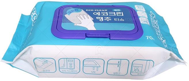 에코크린 행주티슈 70매, 70개입, 1개