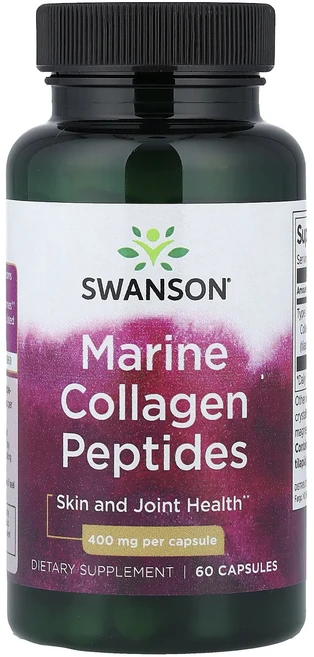 몸관리하세요 겨울입니다 Swanson 해양 콜라겐 펩타이드 400mg 캡슐 60정 특별관리진행, Swanson해양콜라겐펩타이드400mg캡슐60정, 1개