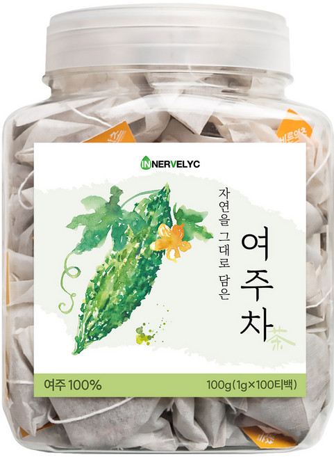 이너블릭 여주차 1500만 티백 판매 돌파 PLA 친환경 필터, 100g, 1개, 100개입