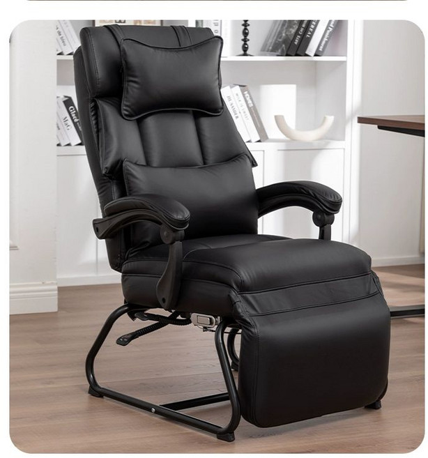 리클라이너 의자 침대형 사무실 체어렉스 피시방, 고정 팔걸이, 알루미늄 합금 발