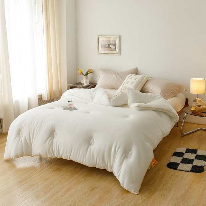 차렵이불 호텔 순면 얇은 이불 먼지 없는 사계절 알레르기 케어 항균 면 이불 사계절 이불