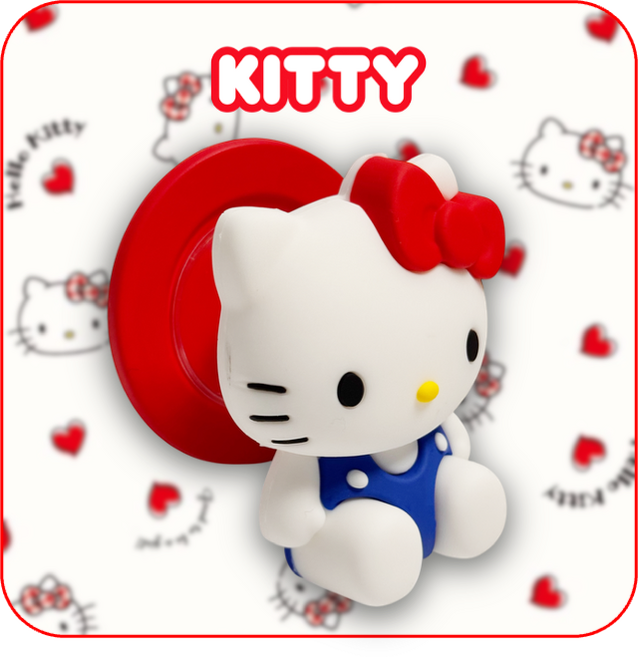 sanrio 산리오캐릭터즈 입체 컬러 팝톡 그립 톡 마그네틱 맥세이프, 키티, 1개