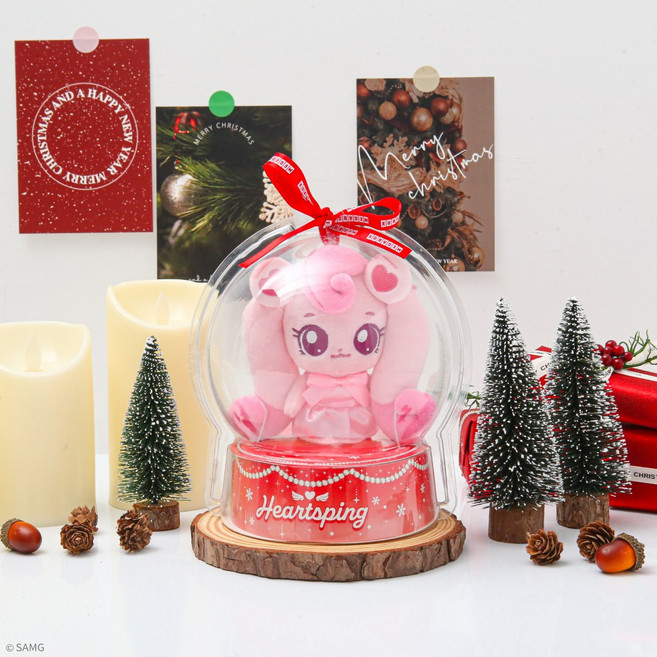 스노우볼 하츄핑 봉제 인형 키링