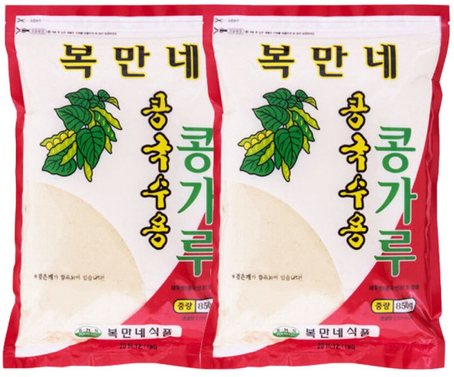 복만네식품 콩국수용 콩가루 850g x 2개