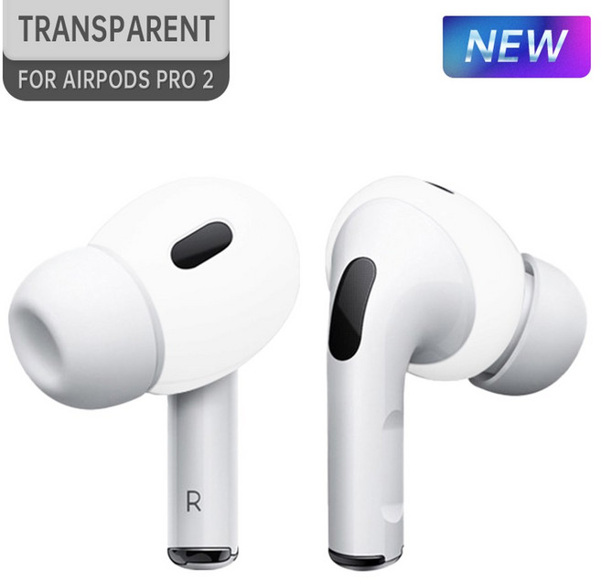 s 2 실리콘 스킨 커버 이어팁 이어패드 이어 팁 버드 이어폰 무선 블루투스 액세서리, 1 Pair, 2 TRANSPARENT