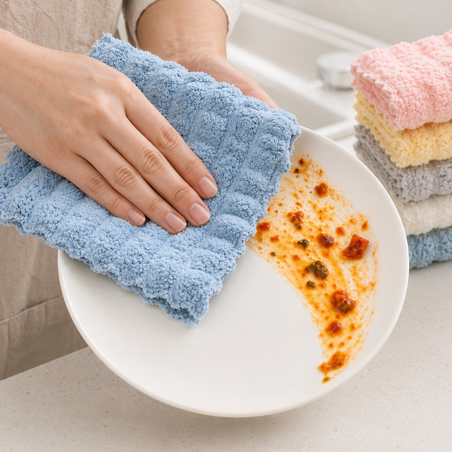 누미아 냄새안나는 극세사 주방 행주, 5개