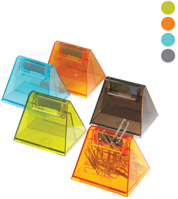 [아주문구도매상] 삼각핀통 크립통, 1개, 랜덤