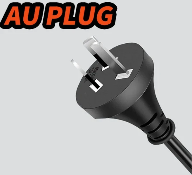 호환 짧은 AC 전원 코드 플러그 EU 케이블 IEC320 클로버리아 (노트북 어댑터 모니터 프로젝터용), 01 60CM, 02 AU PLUG