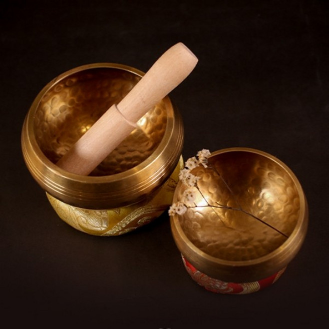 명상종 명상 도구 티벳 요가 싱잉볼 볼 네팔 종 힐링 테라피 용품 씽잉볼, 1개, 8.5CM+목봉+받침