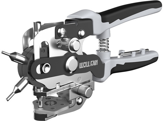 다용도 만능 펀칭기 가죽 금속 구멍 타공 머신 펀치 플라이어, 1개, 실버