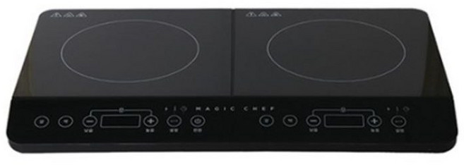 매직쉐프 터치식 타이머기능 차일드락 인덕션 2구 3500W, 프리스탠딩, LMIR - KP3500BK