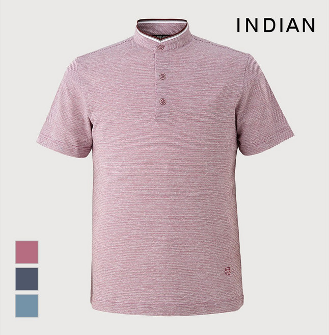 [INDIAN] 린넨혼방 차이나 티셔츠_MIUAS3M2161