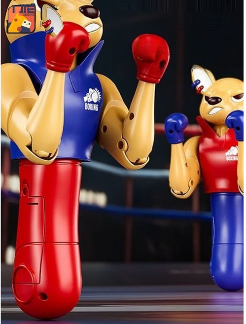 복싱 캥거루 음성 녹음이 가능하고 주먹이 나가는 재미있는 피규어 4종, 22cm, A.캥거루복서레드일반배터리버전녹음기능+효과음