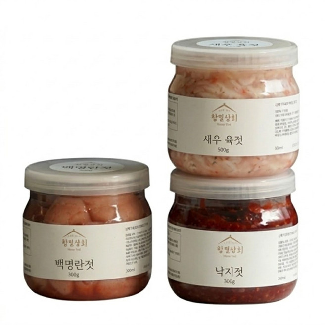 3종 선물세트 6호/명란젓 창란젓 토하젓 (각 500g) + 스치로폼 부직포가방 포장 & 컬러박스, 1개