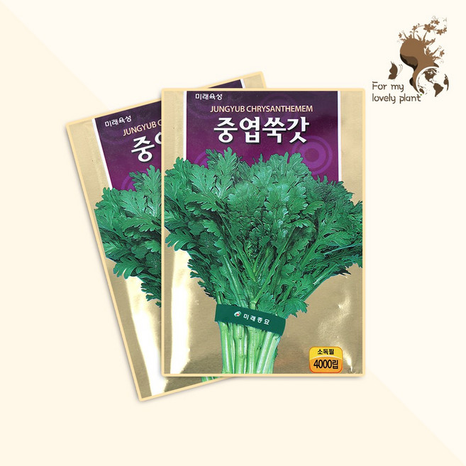 중엽쑥갓 4000립 미래종묘 잎채소류 씨앗, 1개